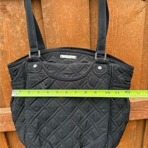 Black Vera Bradley Quilted Tote Bag